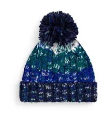 Corkscrew Pom Pom Beanie