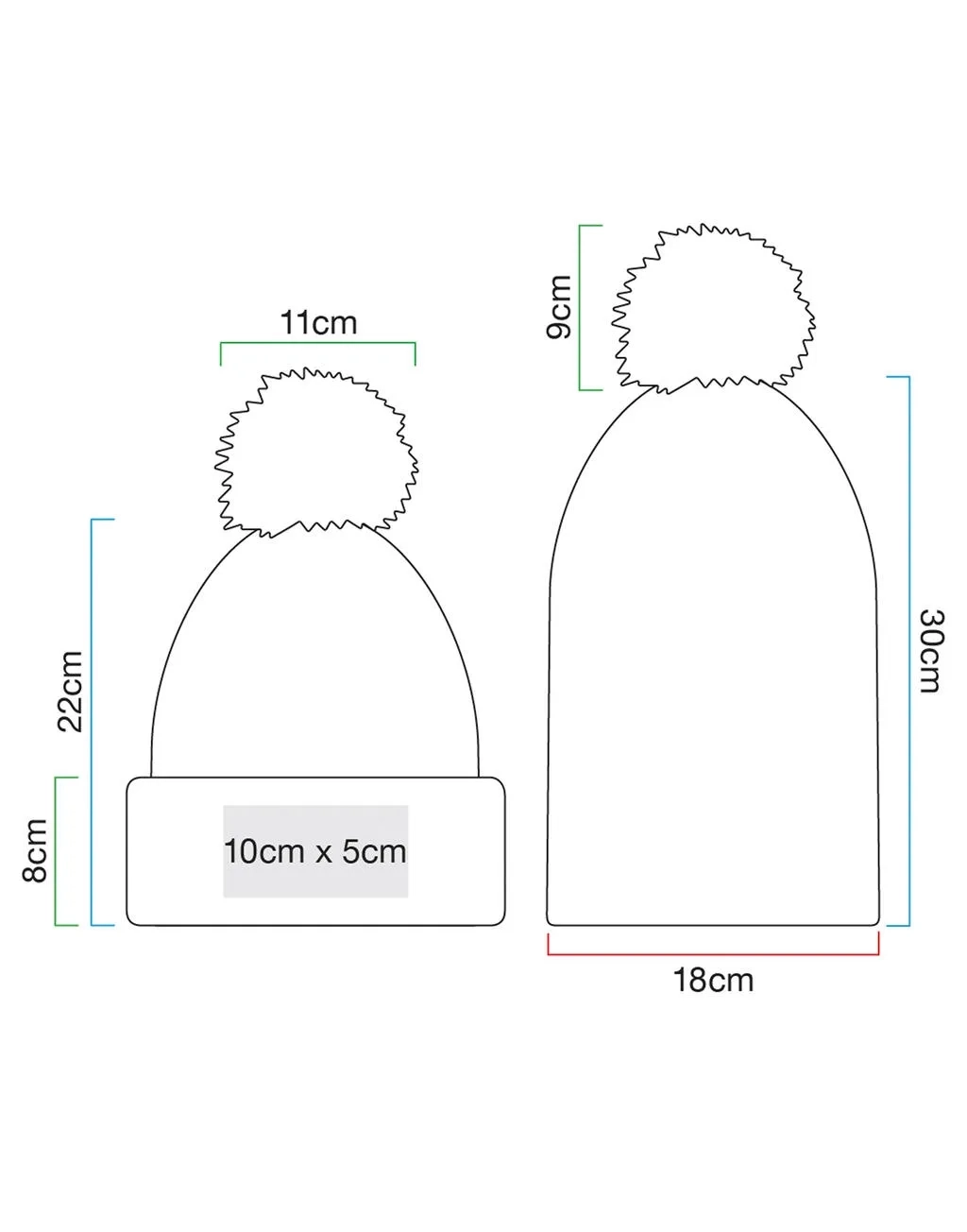 Fur Pop Pom Chunky Beanie