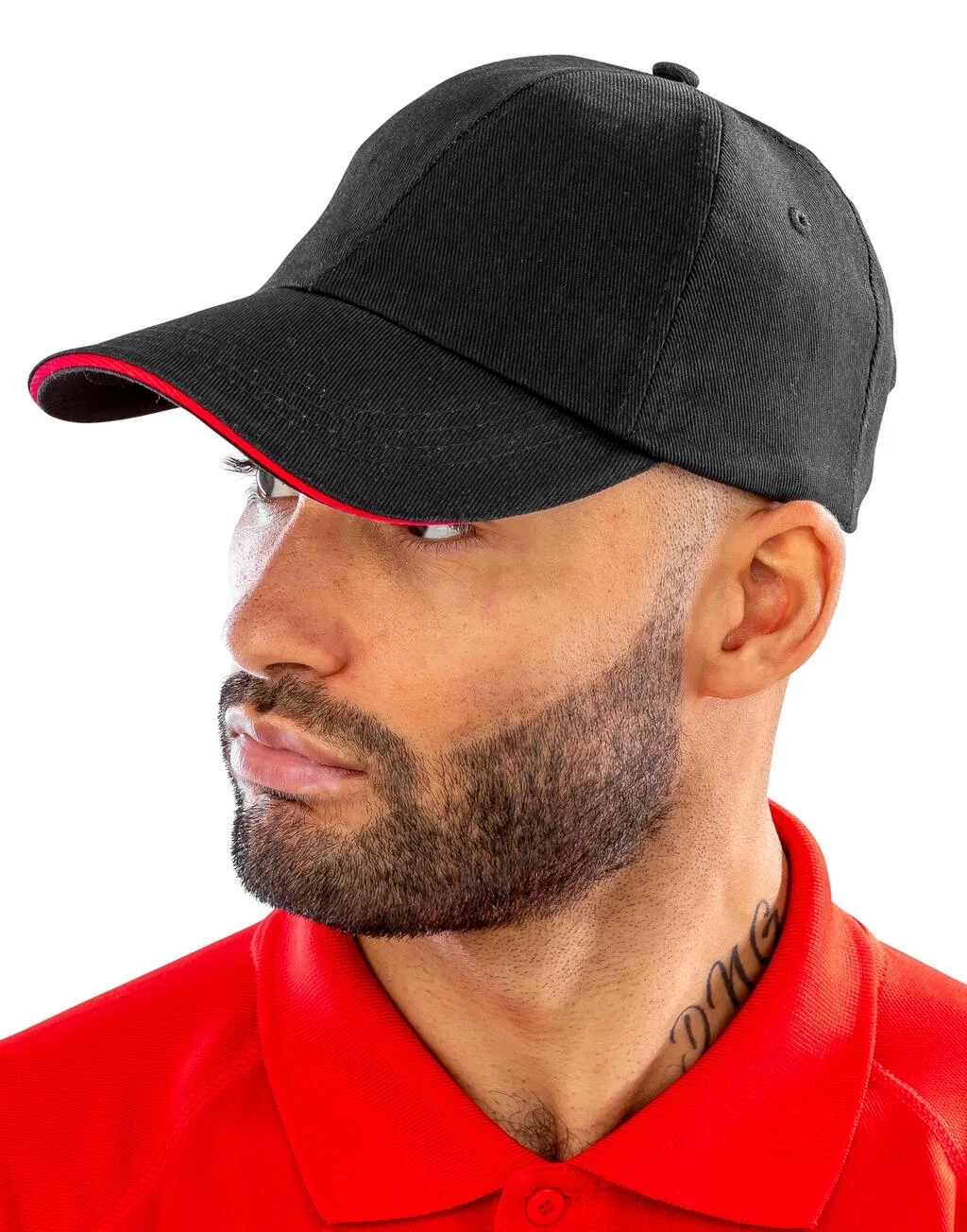 Brushed Cotton Decorator Cap with Sandwich Peak
