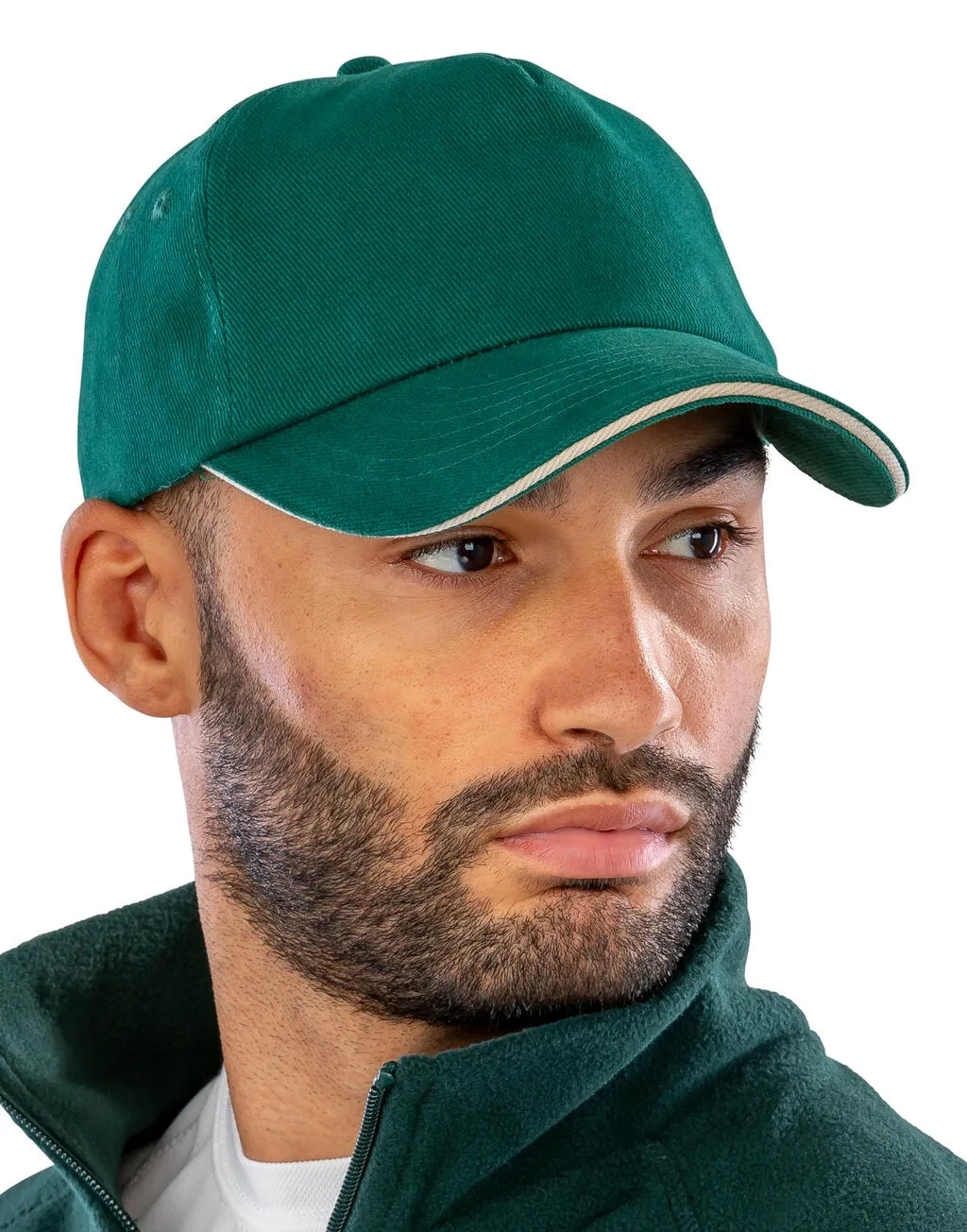 Brushed Cotton Decorator Cap with Sandwich Peak