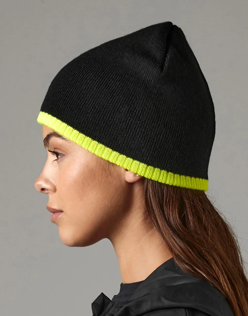 Two-Tone Beanie Knitted Hat