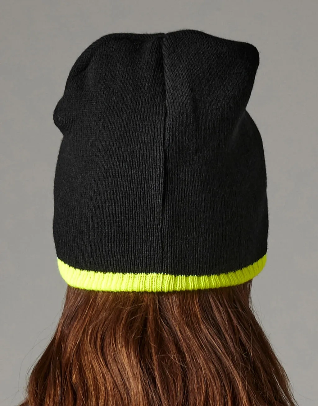Two-Tone Beanie Knitted Hat
