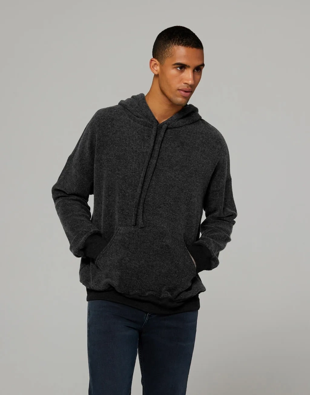 Unisex Sueded Fleece Pullover Hoodie