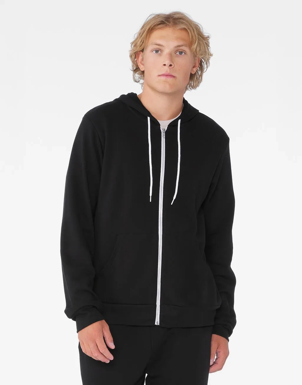 Unisex Poly-Cotton Full Zip Hoodie