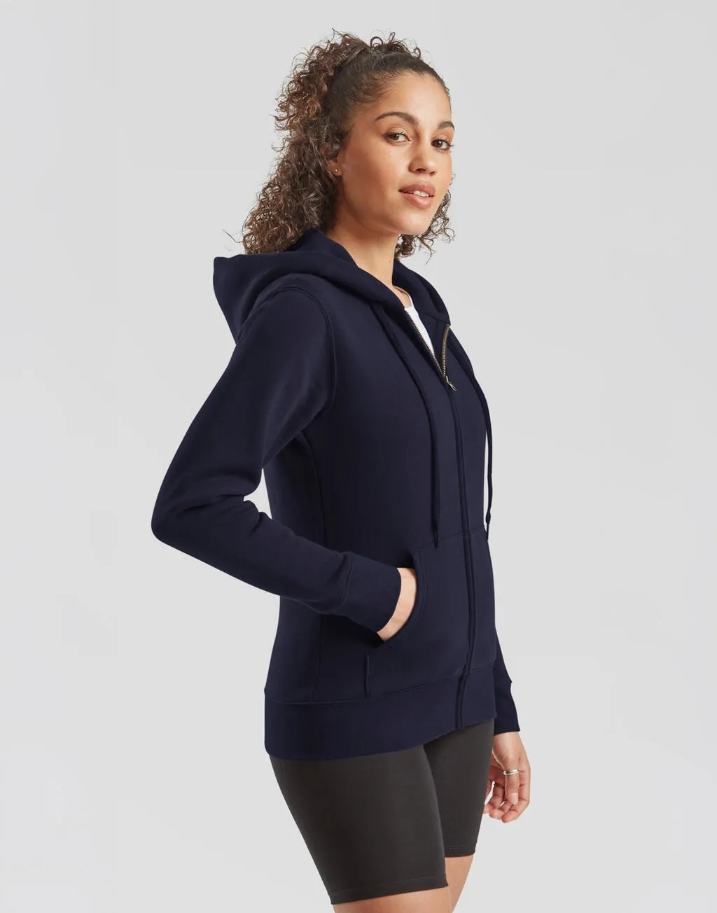 Premium Hooded Sweat Jacket Lady-Fit