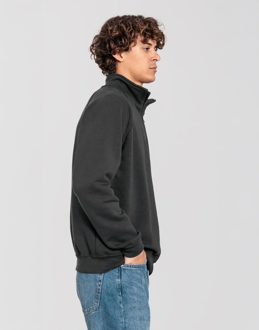 Iconic Premium Zip Neck Sweat