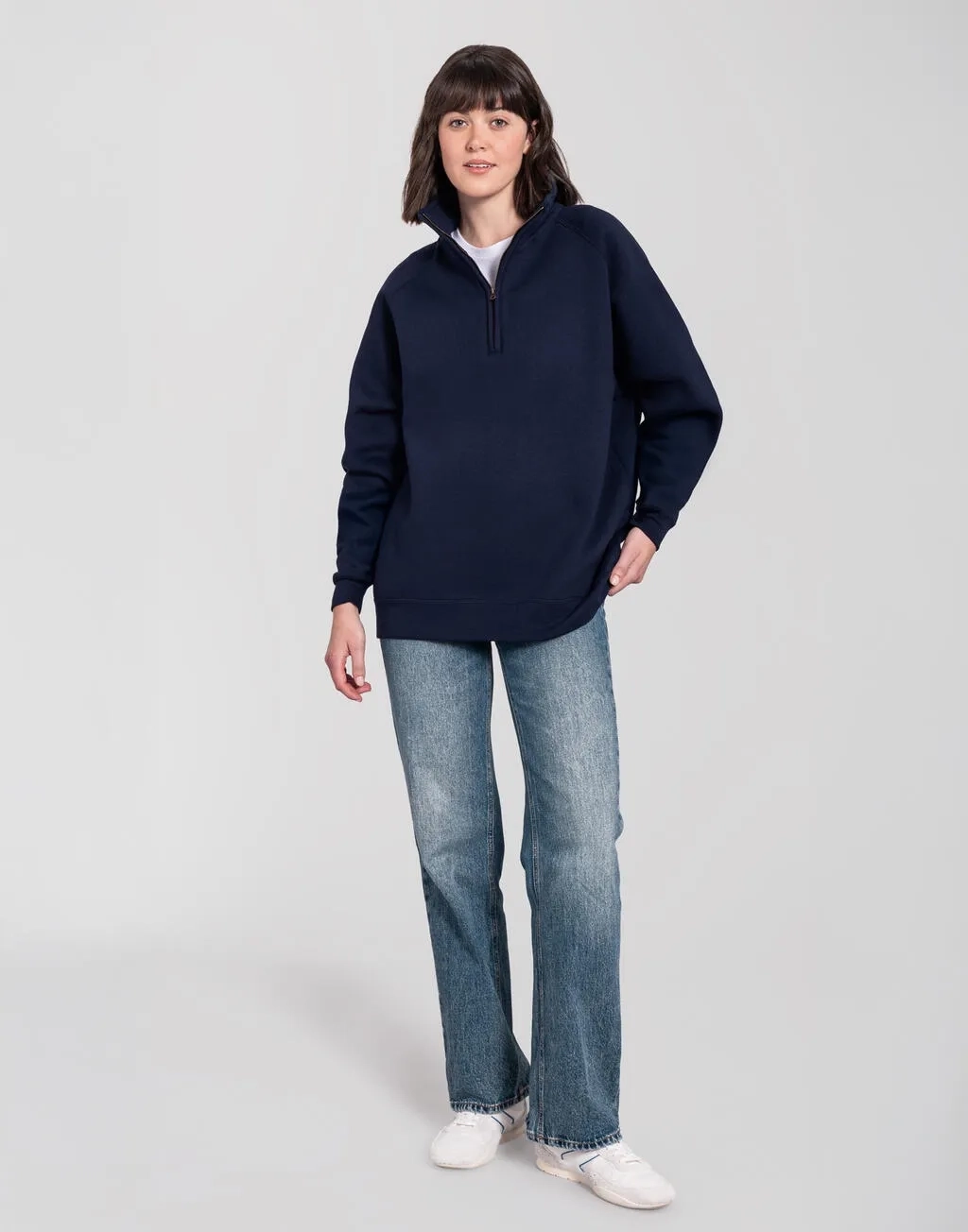 Iconic Premium Zip Neck Sweat