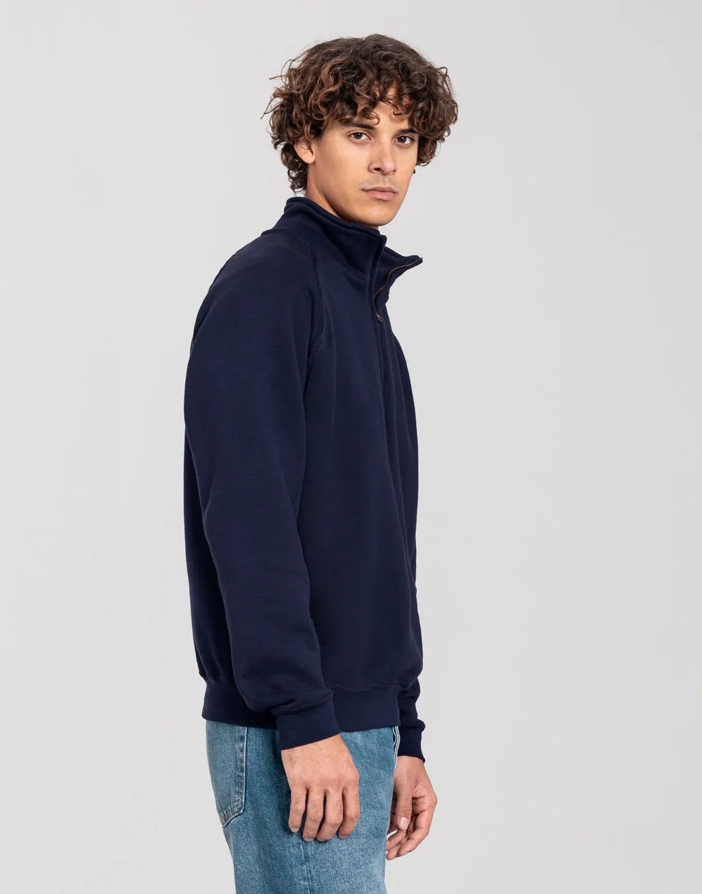 Iconic Premium Zip Neck Sweat