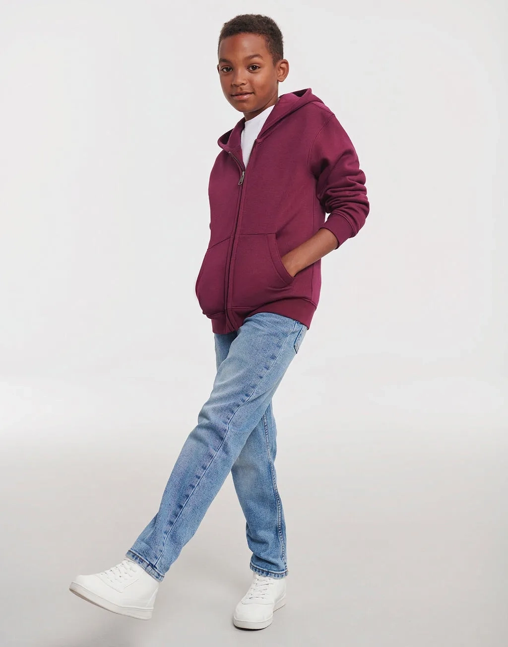 Kids' Authentic Zipped Hood Sweat