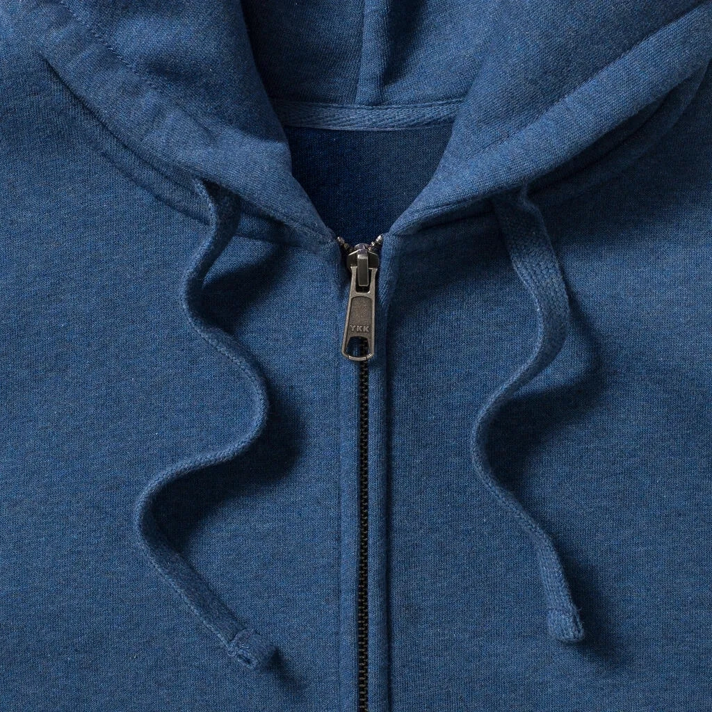 Men's Authentic Melange Zipped Hood Sweat
