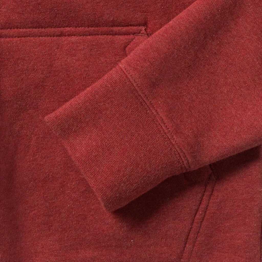 Ladies' Authentic Melange Zipped Hood Sweat