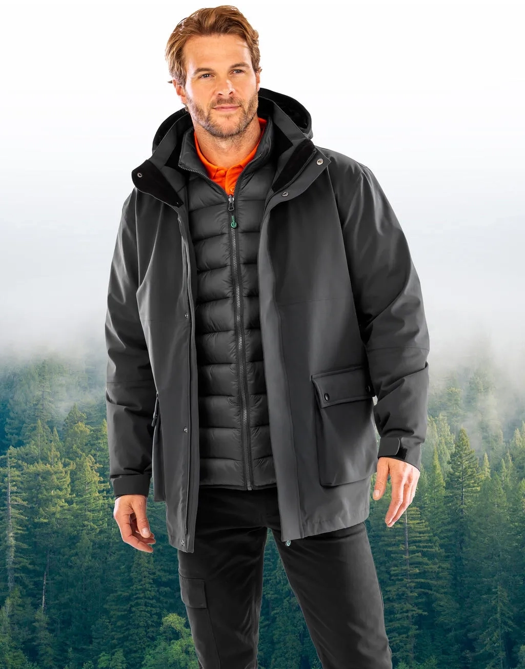 Recycled 3In1 Padded Ripstop Jacket