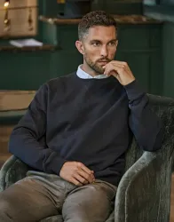 Ribbed Interlock Crew Neck