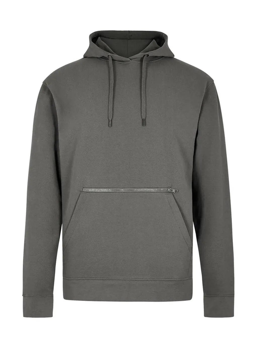Pique Hoodie with Zipped Pocket