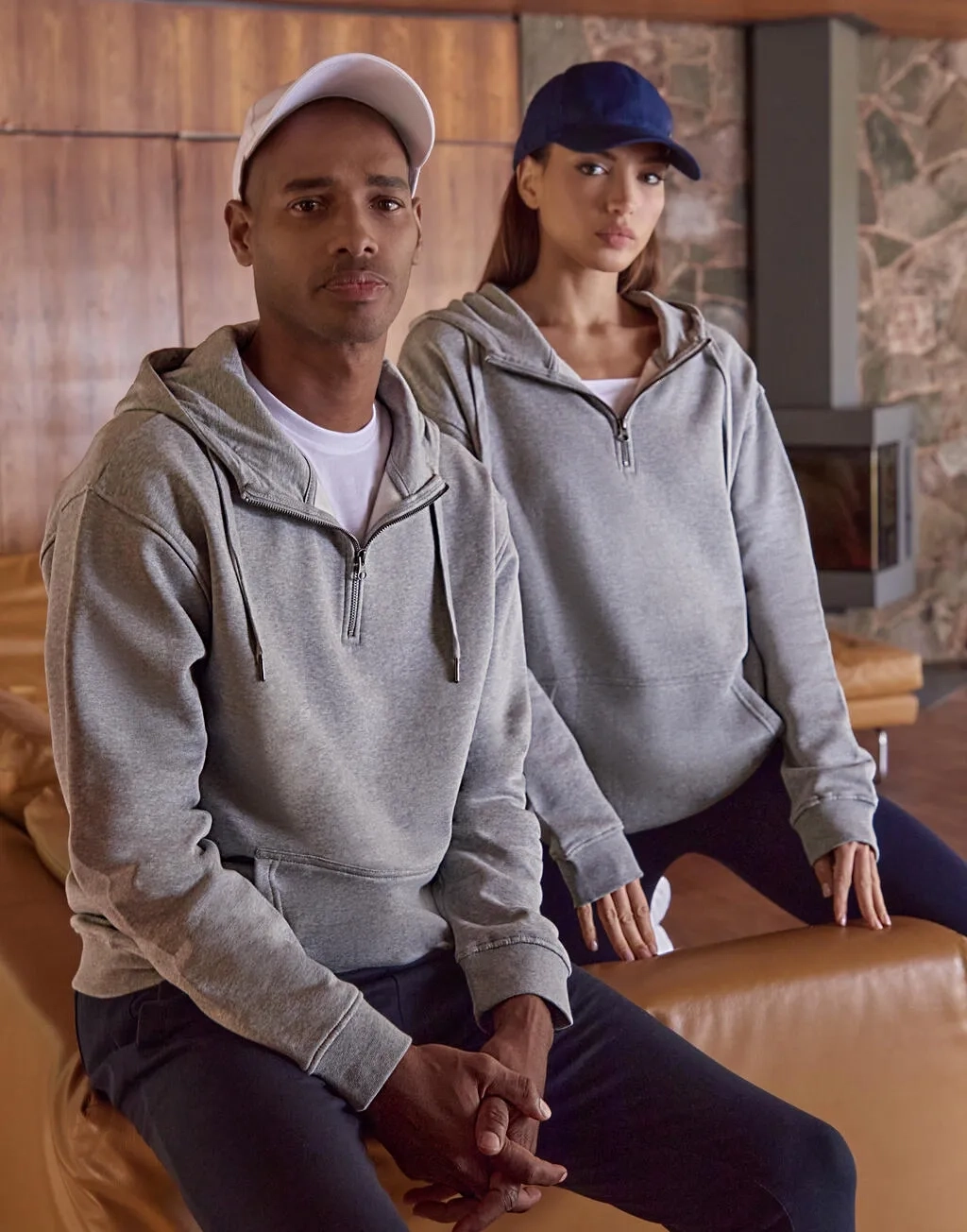 Regular Fit 1/4 Zip Hoodie