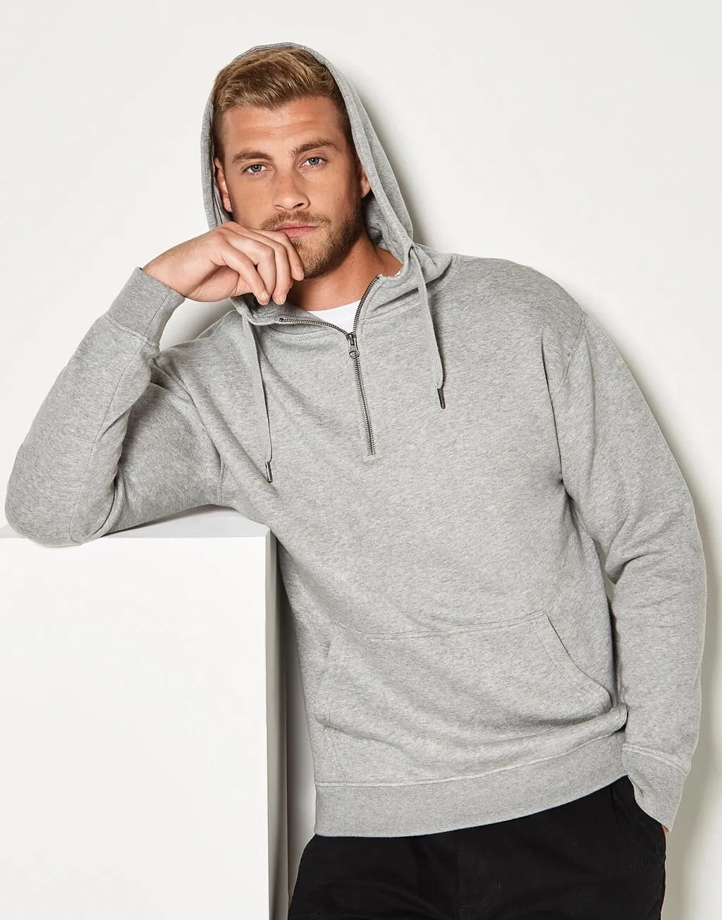 Regular Fit 1/4 Zip Hoodie