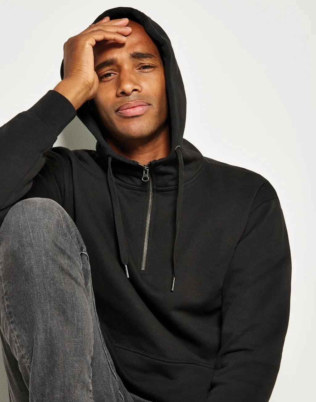 Regular Fit 1/4 Zip Hoodie