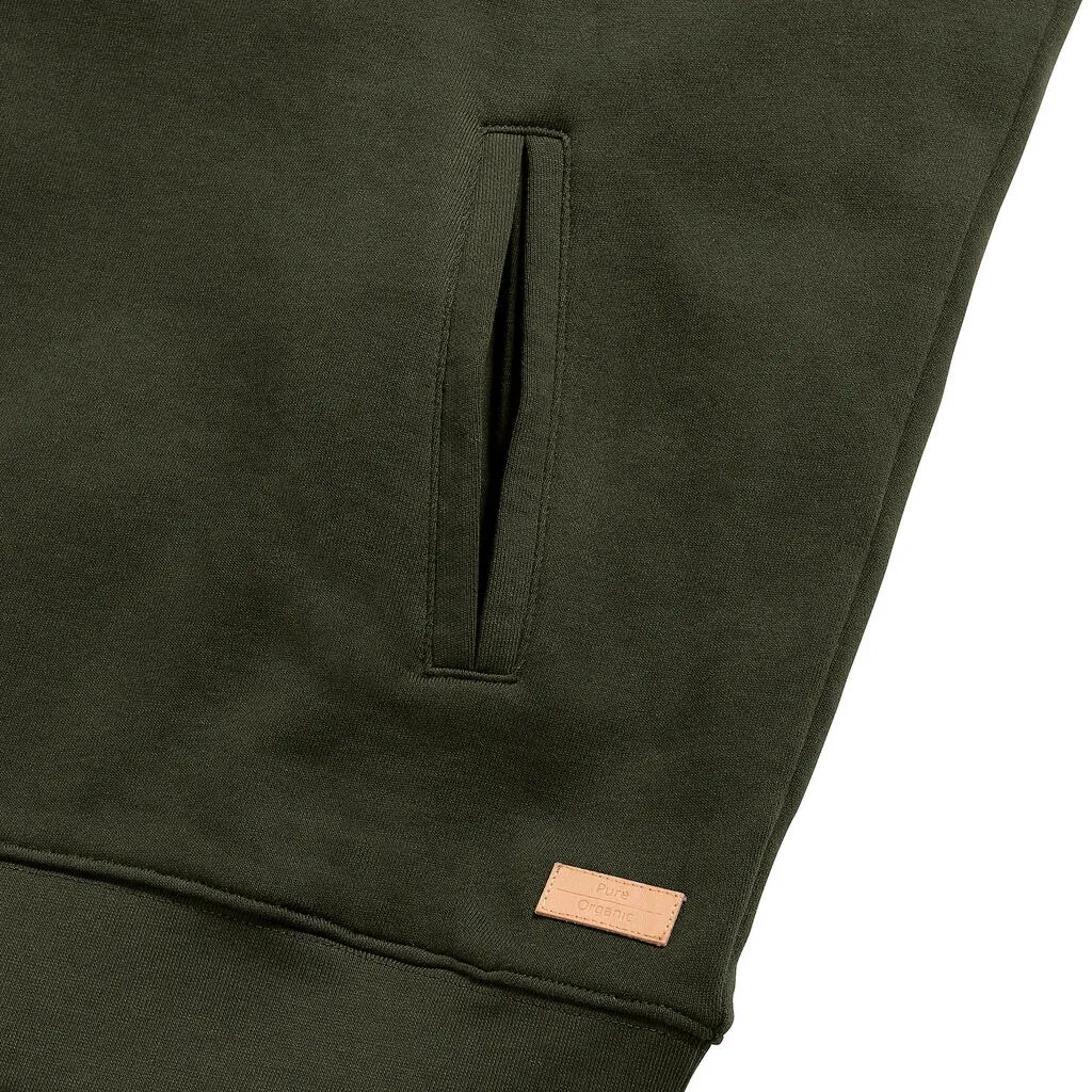 Pure Organic High Collar Hooded Sweat