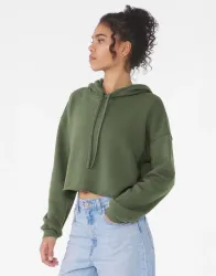 Women's Cropped Fleece Hoodie