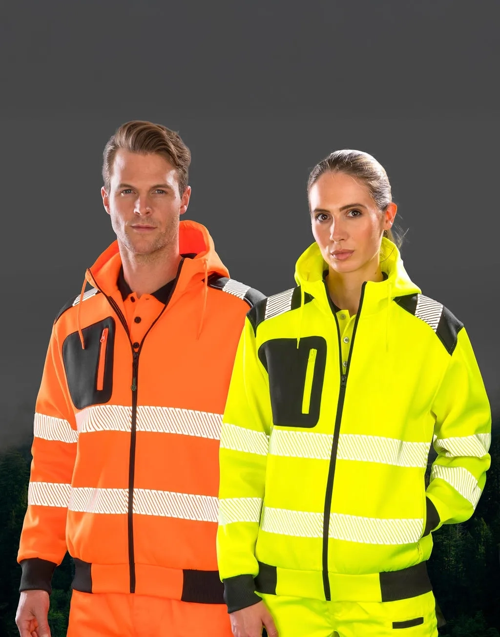 Recycled Robust Zipped Safety Hoody