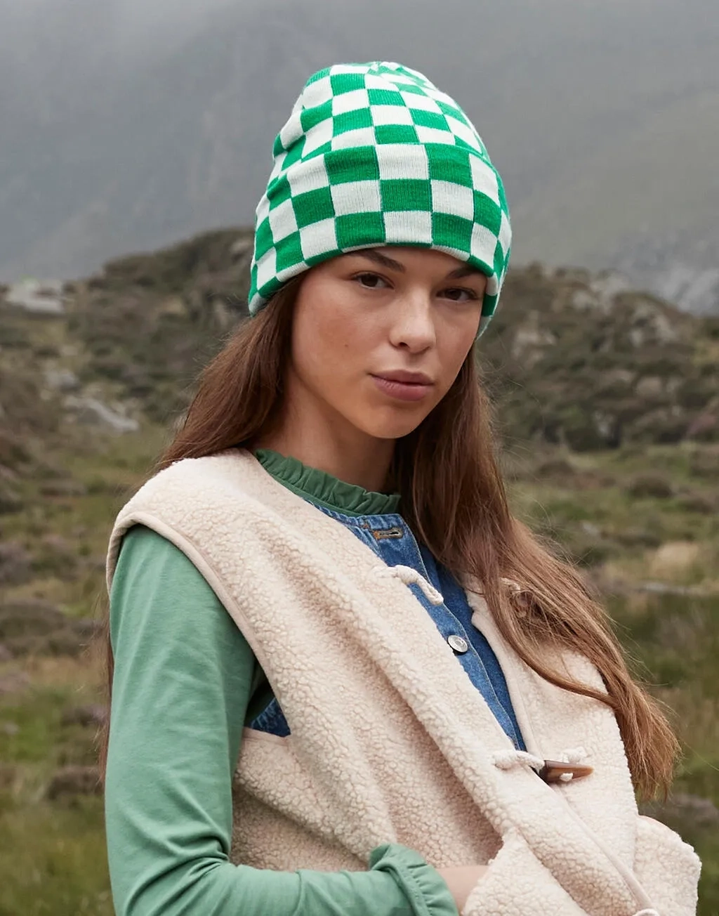 Checkerboard Beanie