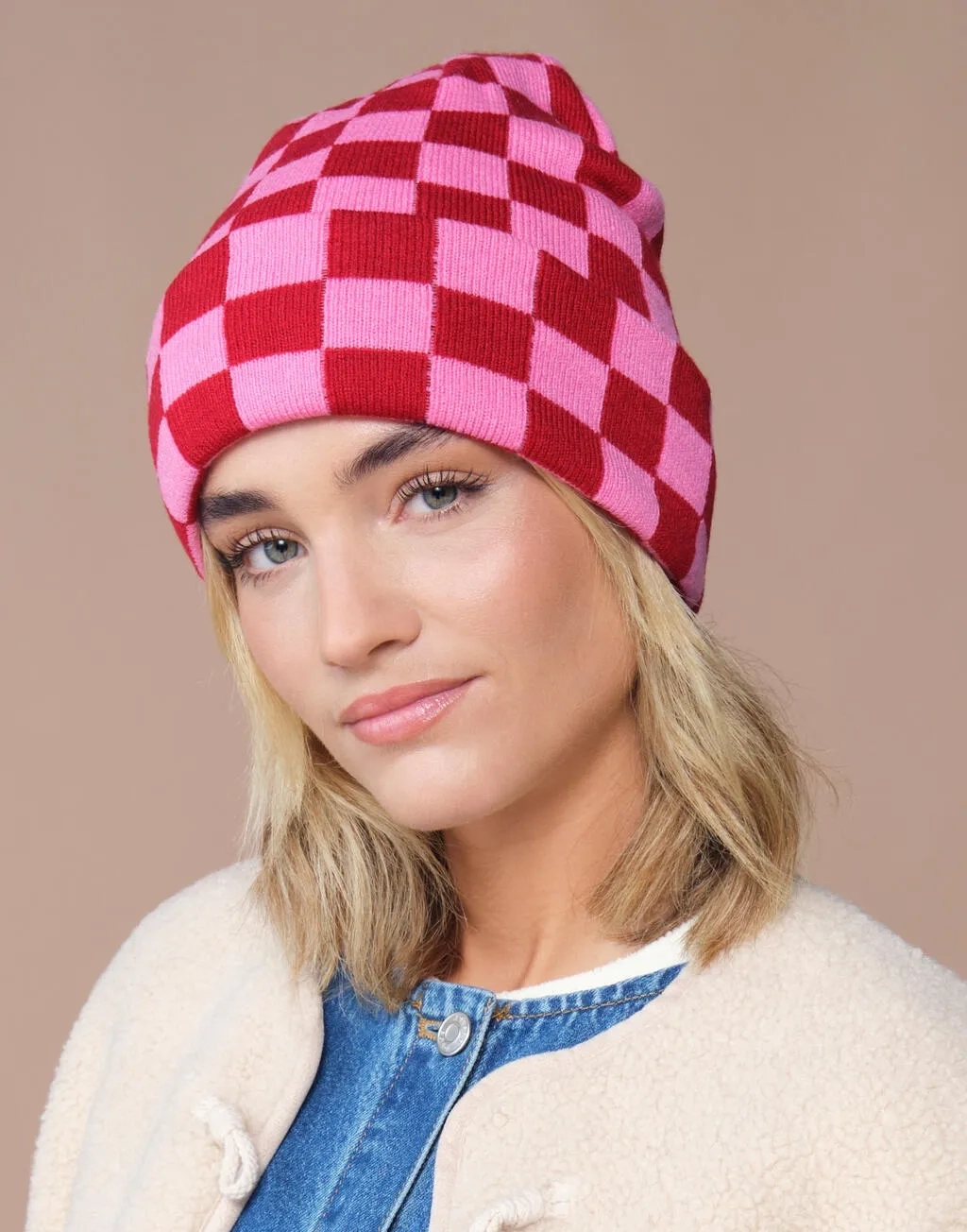Checkerboard Beanie