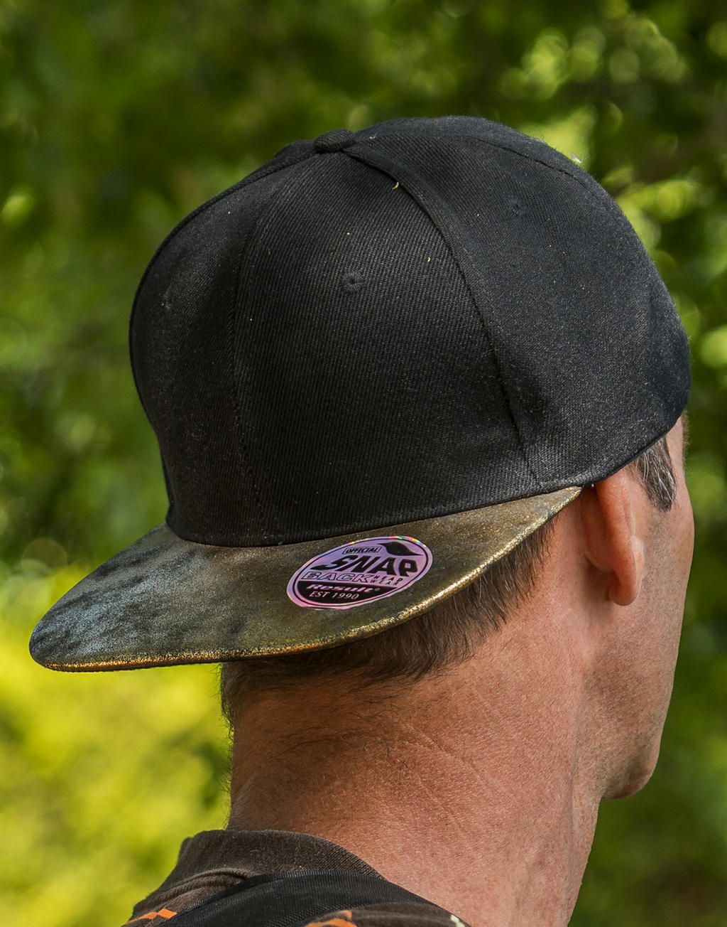Bronx Glitter Flat Peak Snapback Cap