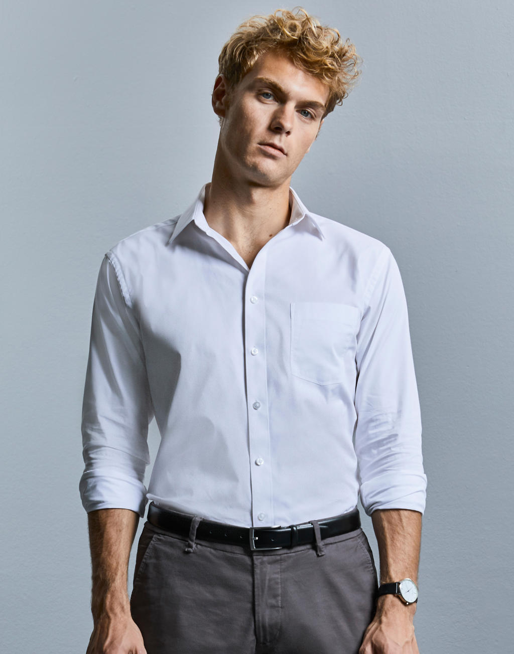 Men`s LS Tailored Coolmax® Shirt