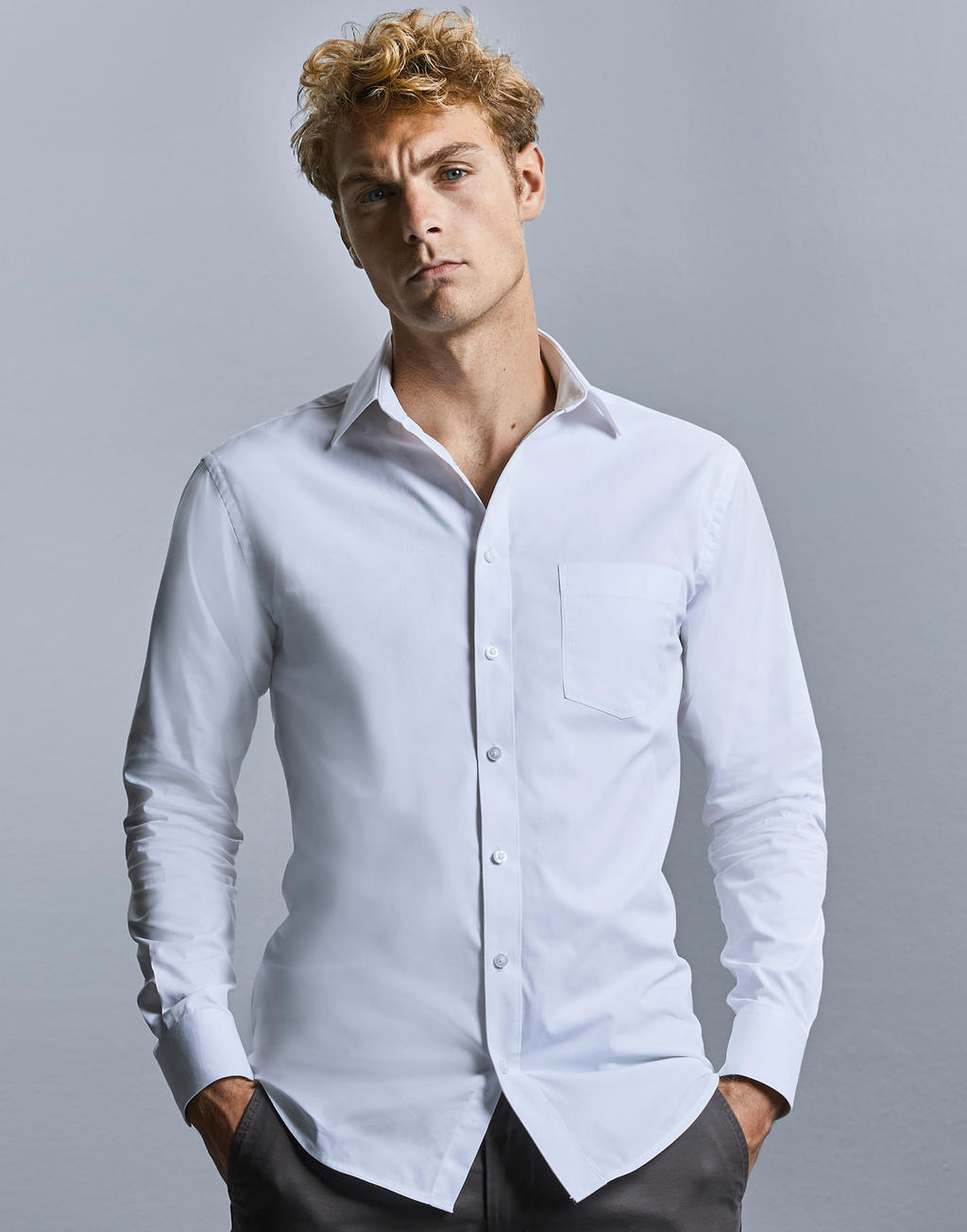 Men`s LS Tailored Coolmax® Shirt