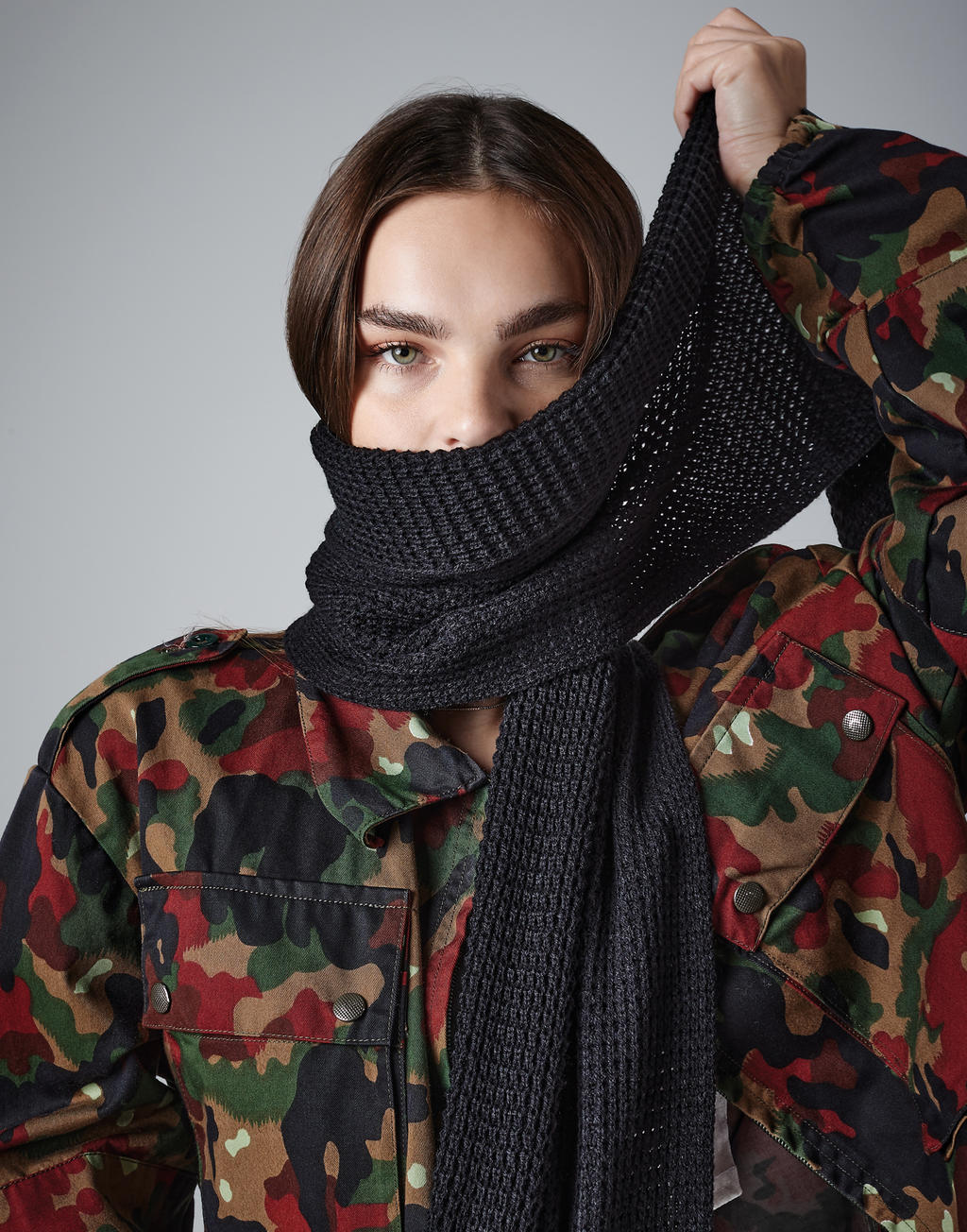 Classic Waffle Knit Scarf