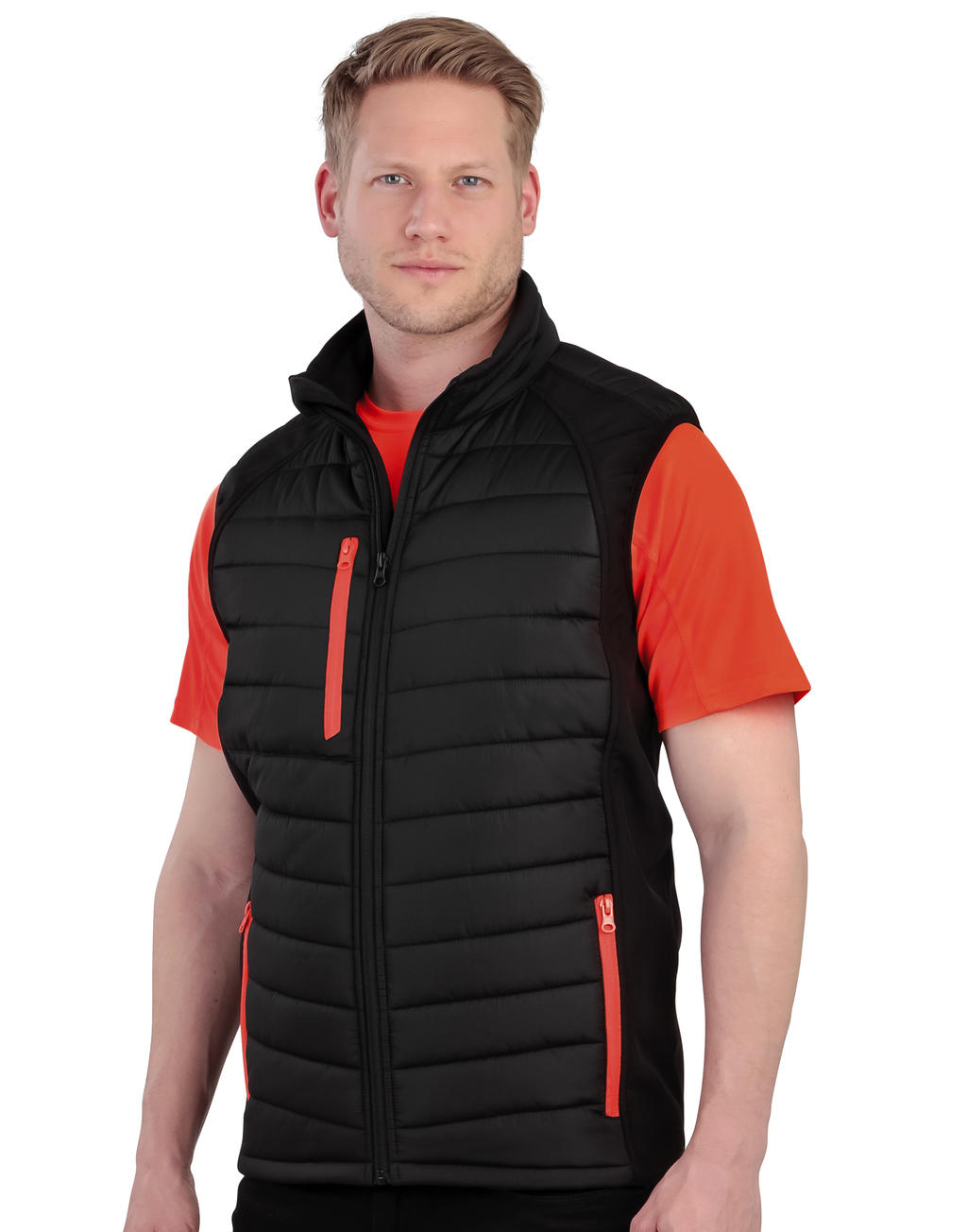 Black Compass Padded Softshell Gilet