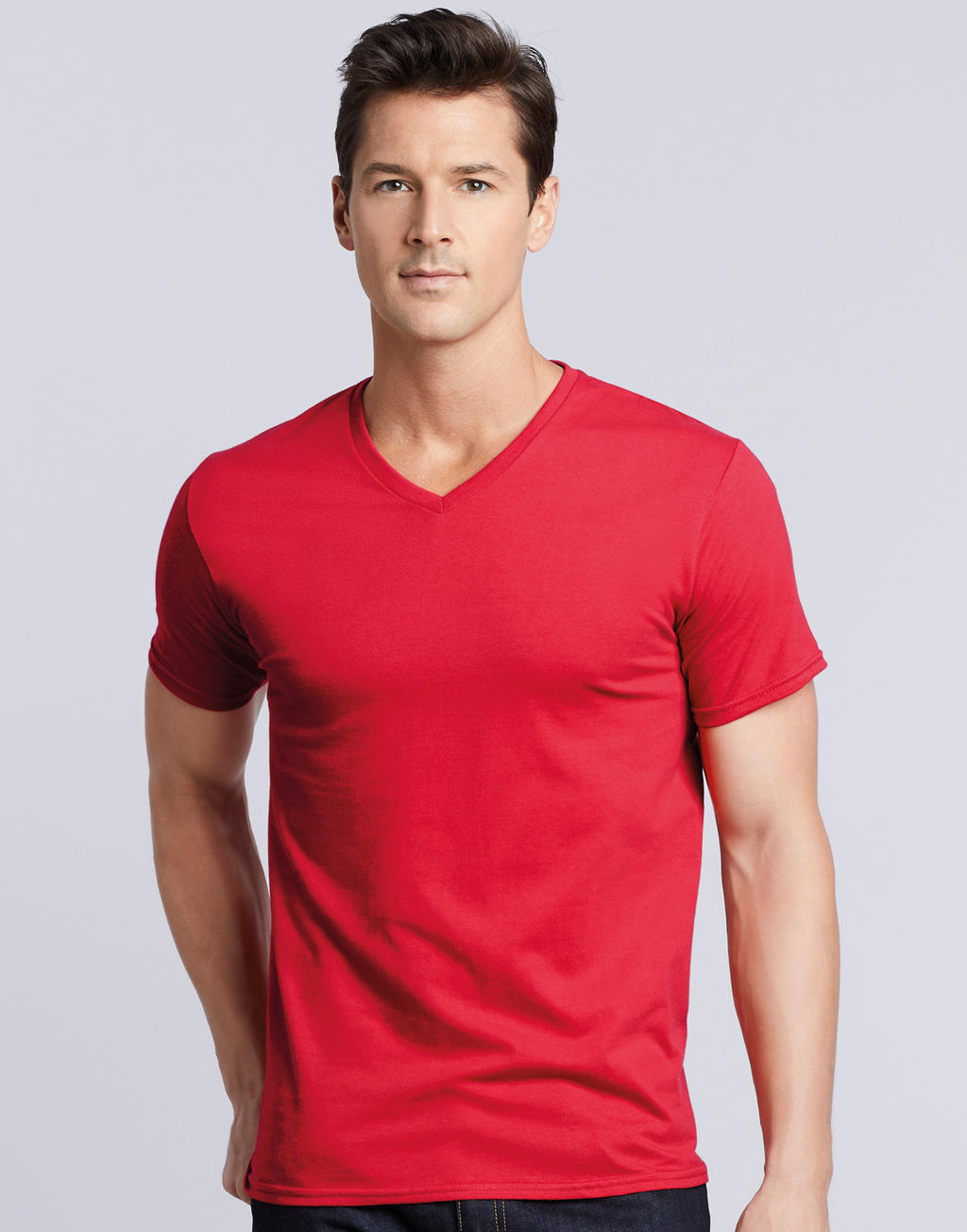 Premium Cotton Adult V-Neck T-Shirt