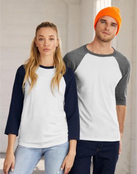 Unisey 3/4 Sleeve Baseball T-Shirt