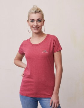 Ladies Vintage T Small Logo Print