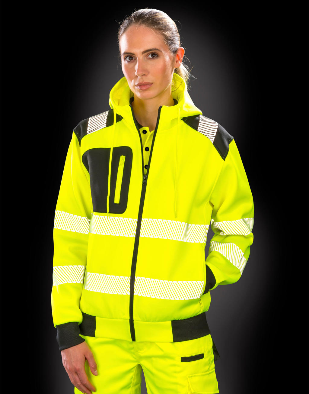 Recycled Robust Zipped Safety Hoody