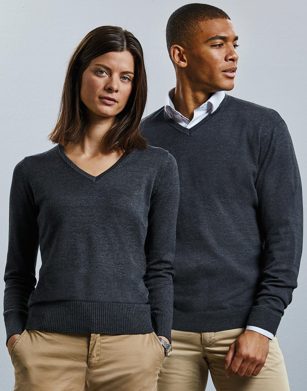 Ladies’ V-Neck Knitted Pullover