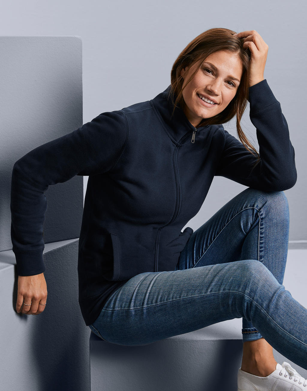 Ladies` Authentic Sweat Jacket