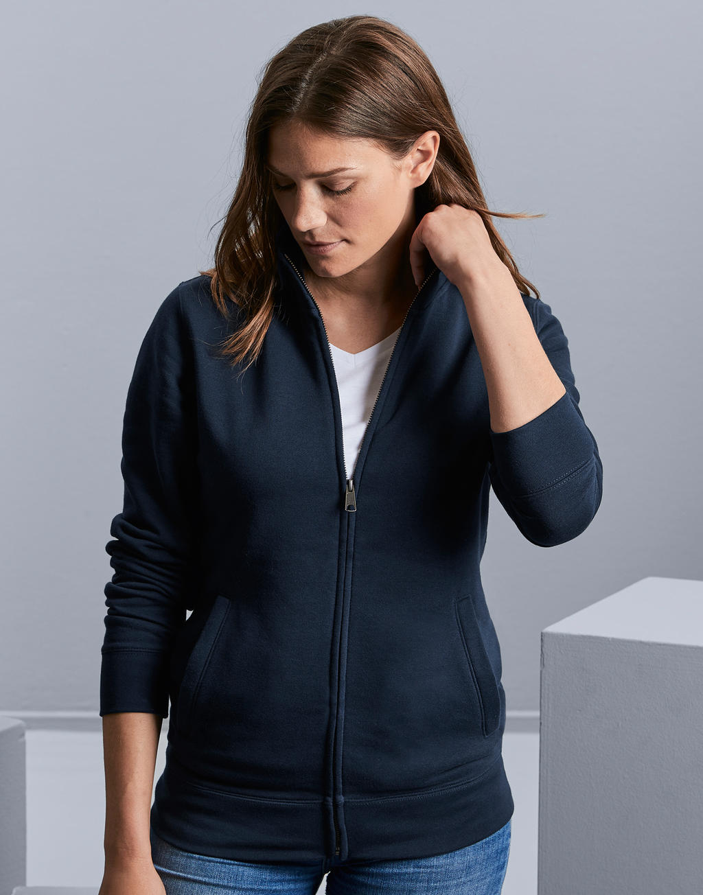 Ladies` Authentic Sweat Jacket