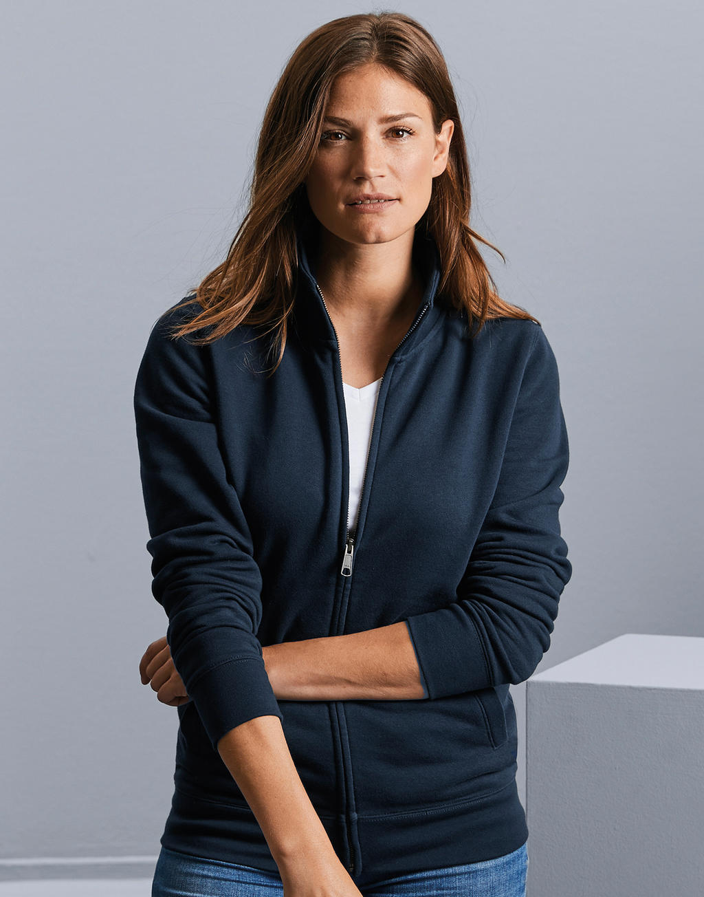 Ladies` Authentic Sweat Jacket