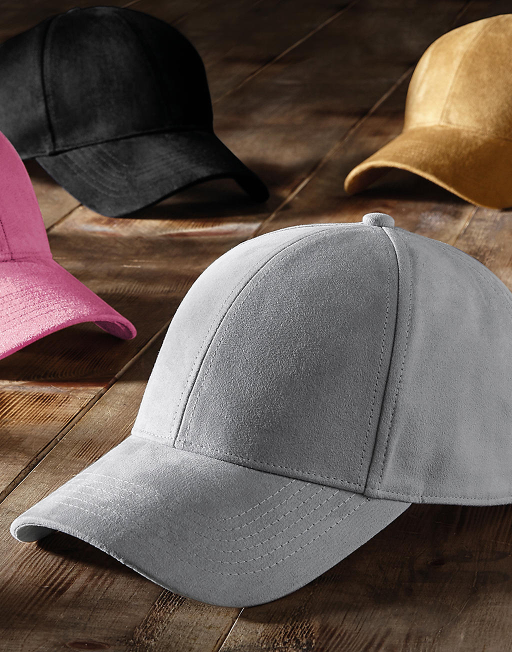 Faux Suede 6 Panel Cap
