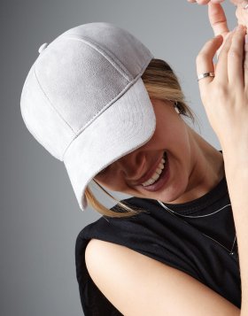 Faux Suede 6 Panel Cap