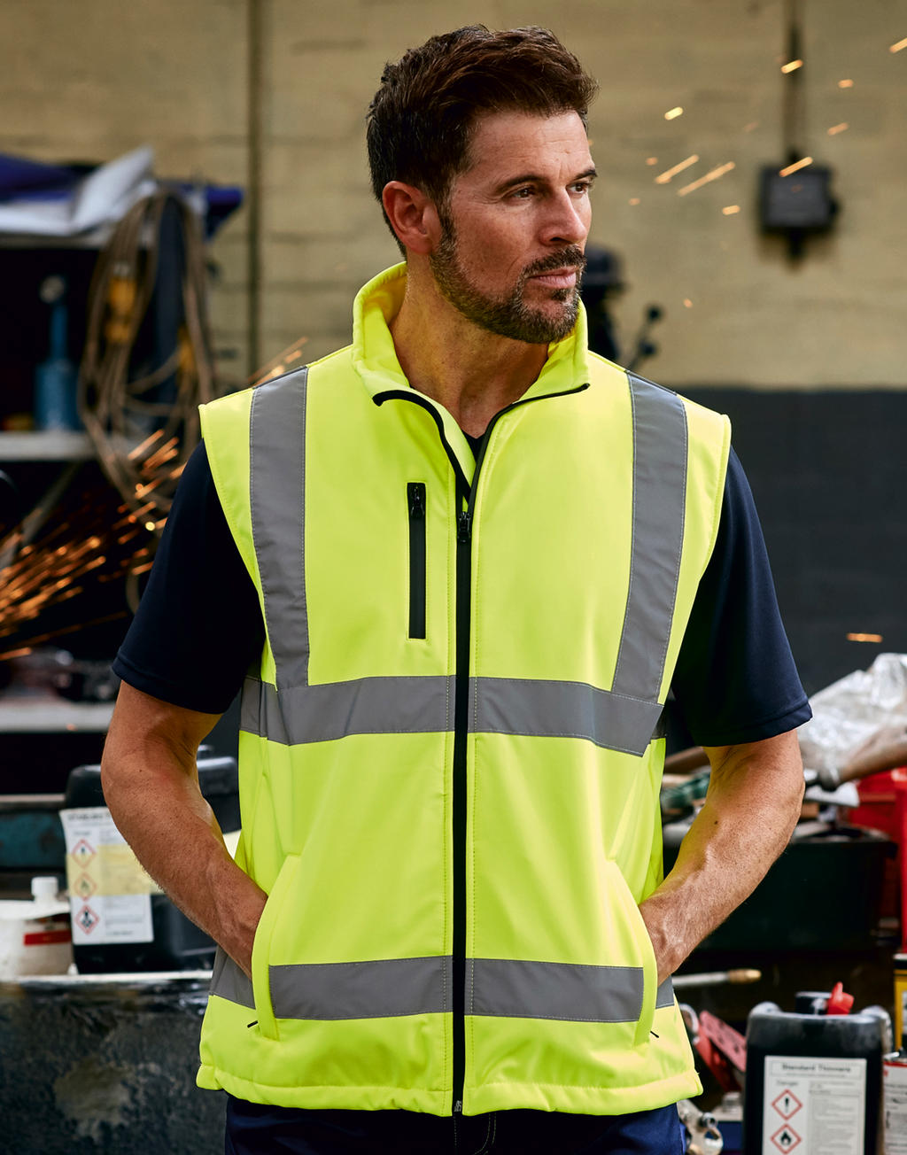 Fluo Softshell Bodywarmer