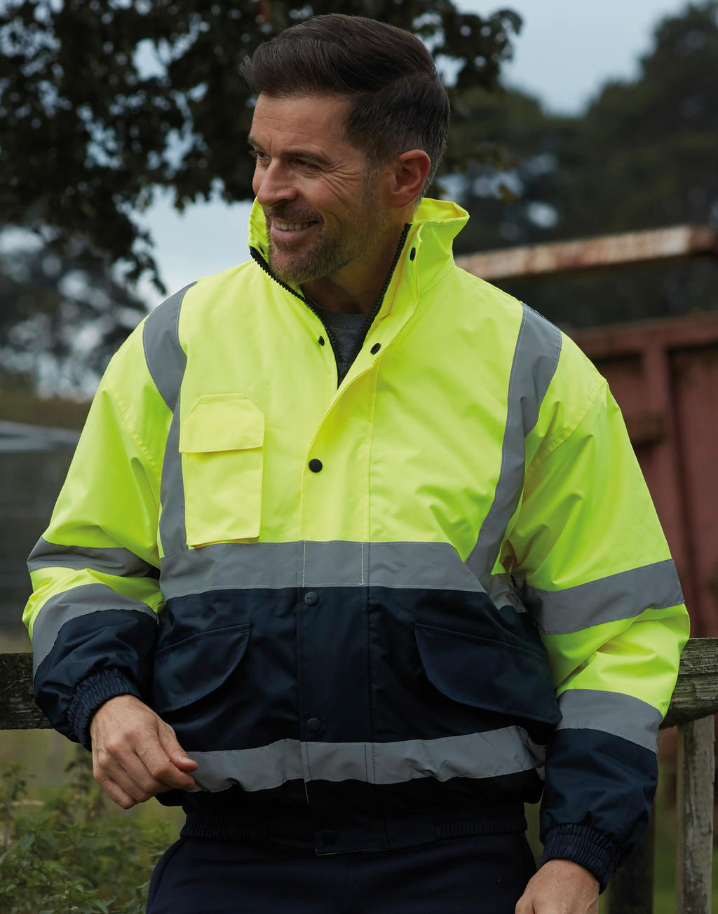 Fluo 2-Tone Bomber Jacket