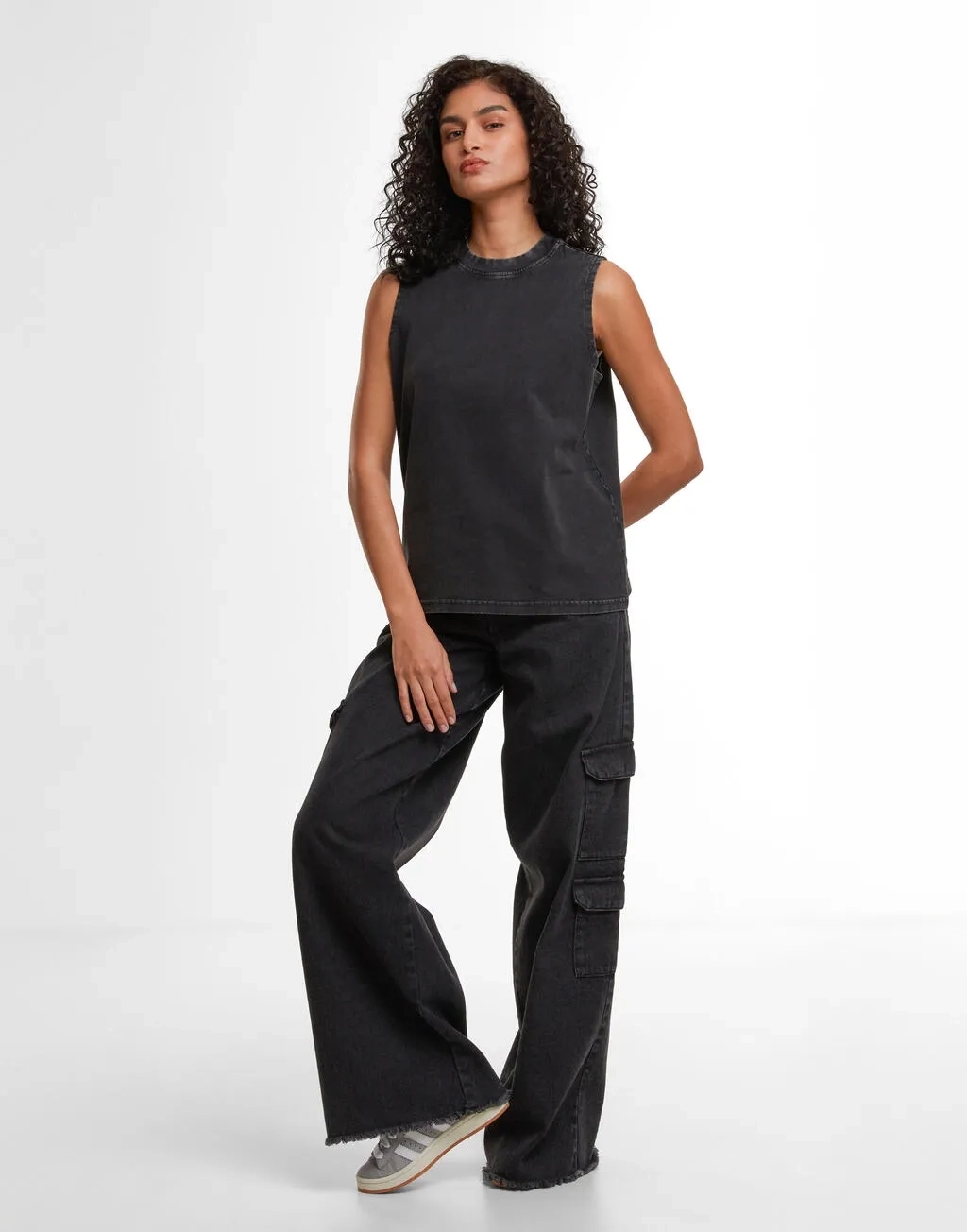 Ladies Vintage Washed Sleeveless Tee