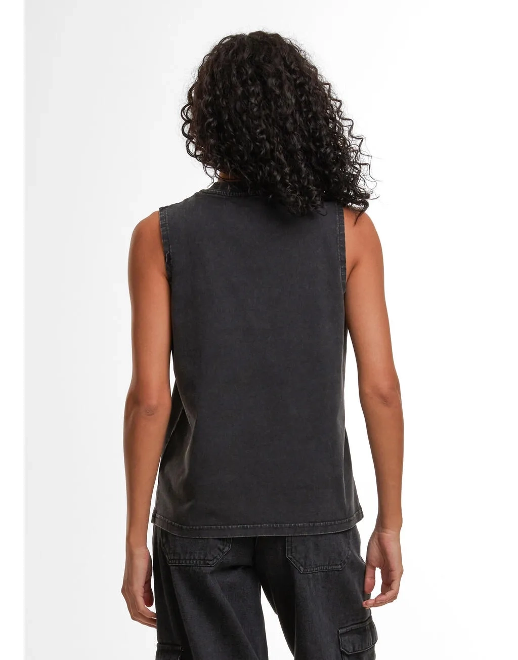 Ladies Vintage Washed Sleeveless Tee