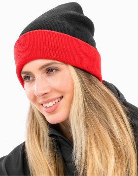 Recycled Black Compass Beanie