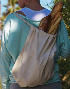 Organic Cotton Drawstring Backpack