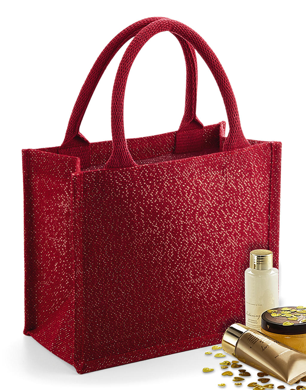 Shimmer Jute Mini Gift Bag