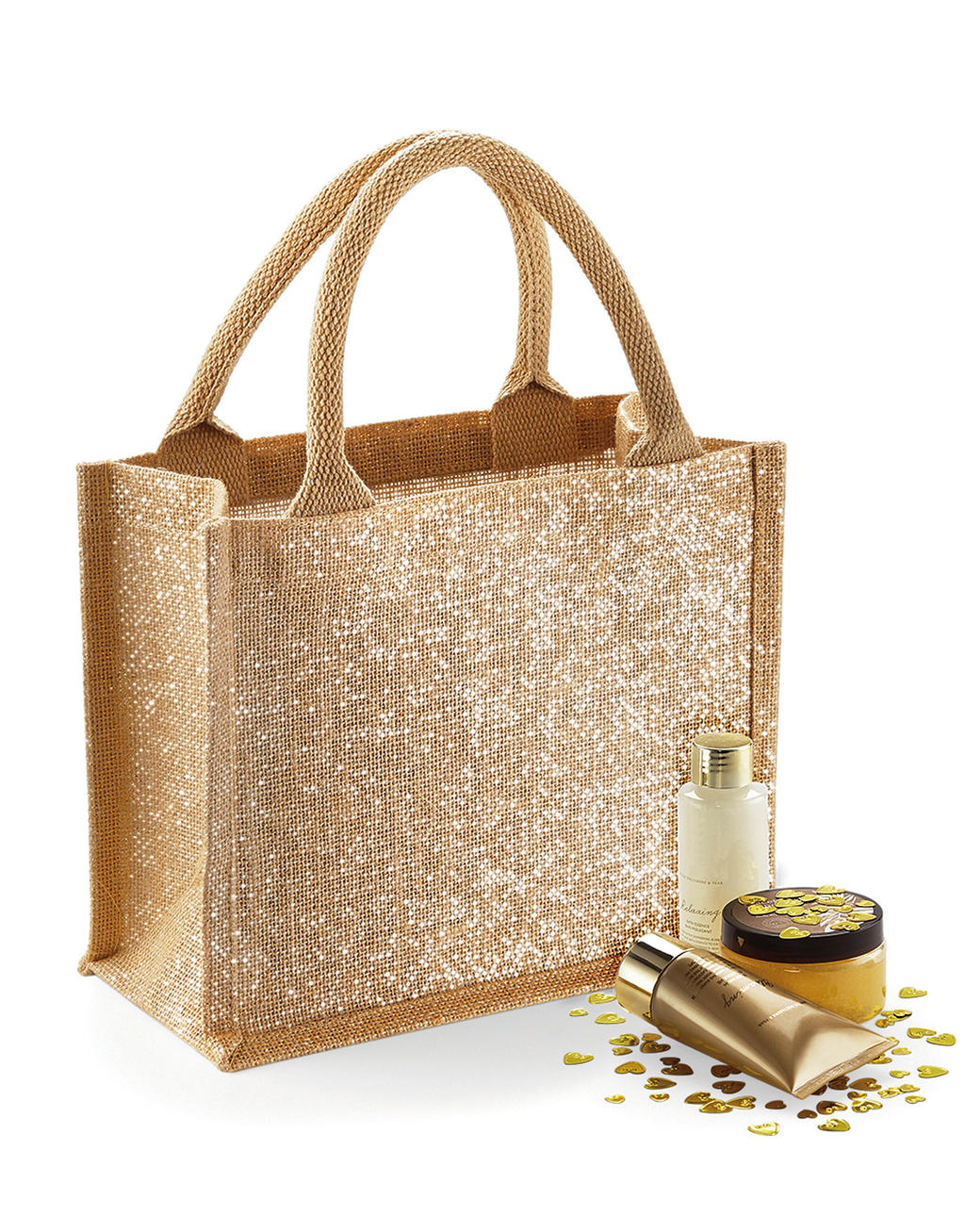 Shimmer Jute Mini Gift Bag