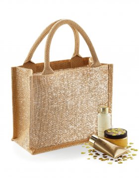 Shimmer Jute Mini Gift Bag